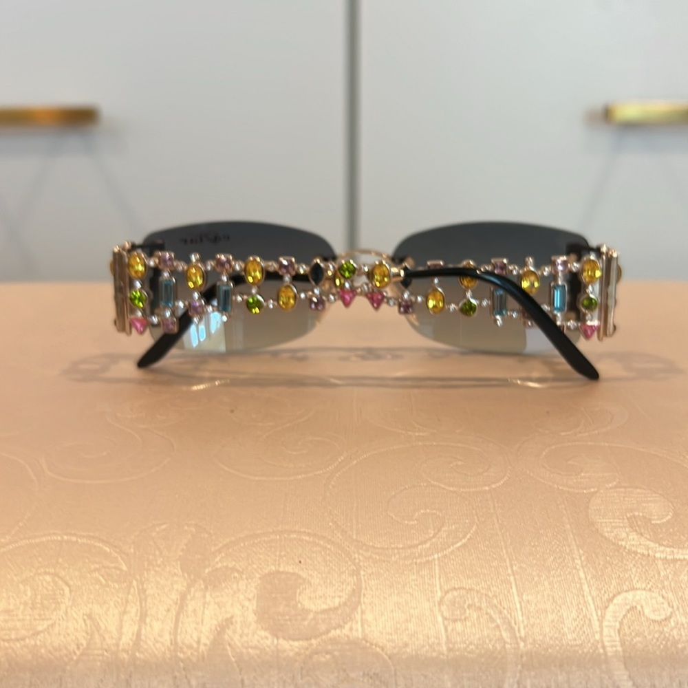 Caviar Women's Sunglasses - Blue Gradient - Picture 4 of 7